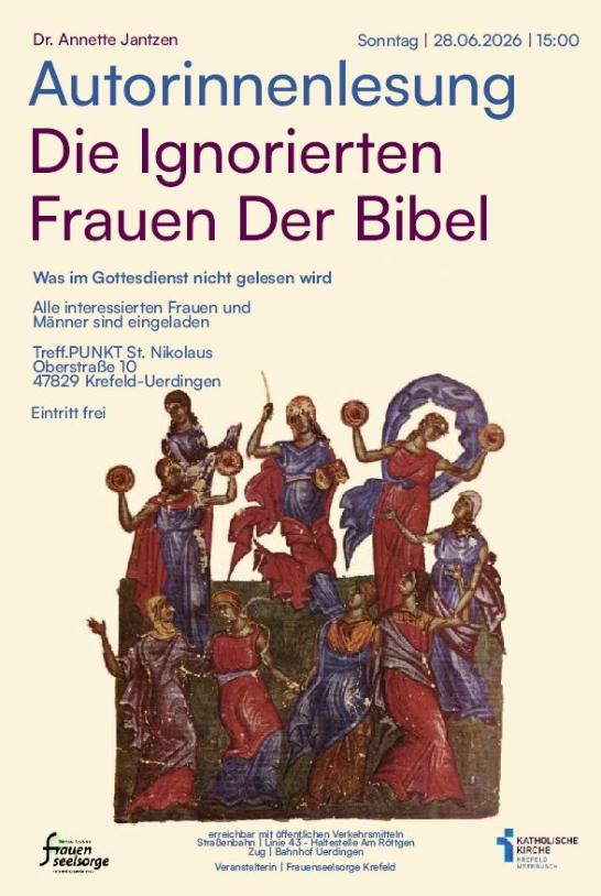 Die ignorierten Frauen der Bibel (c) Frauenseelsorge Bistum Aachen