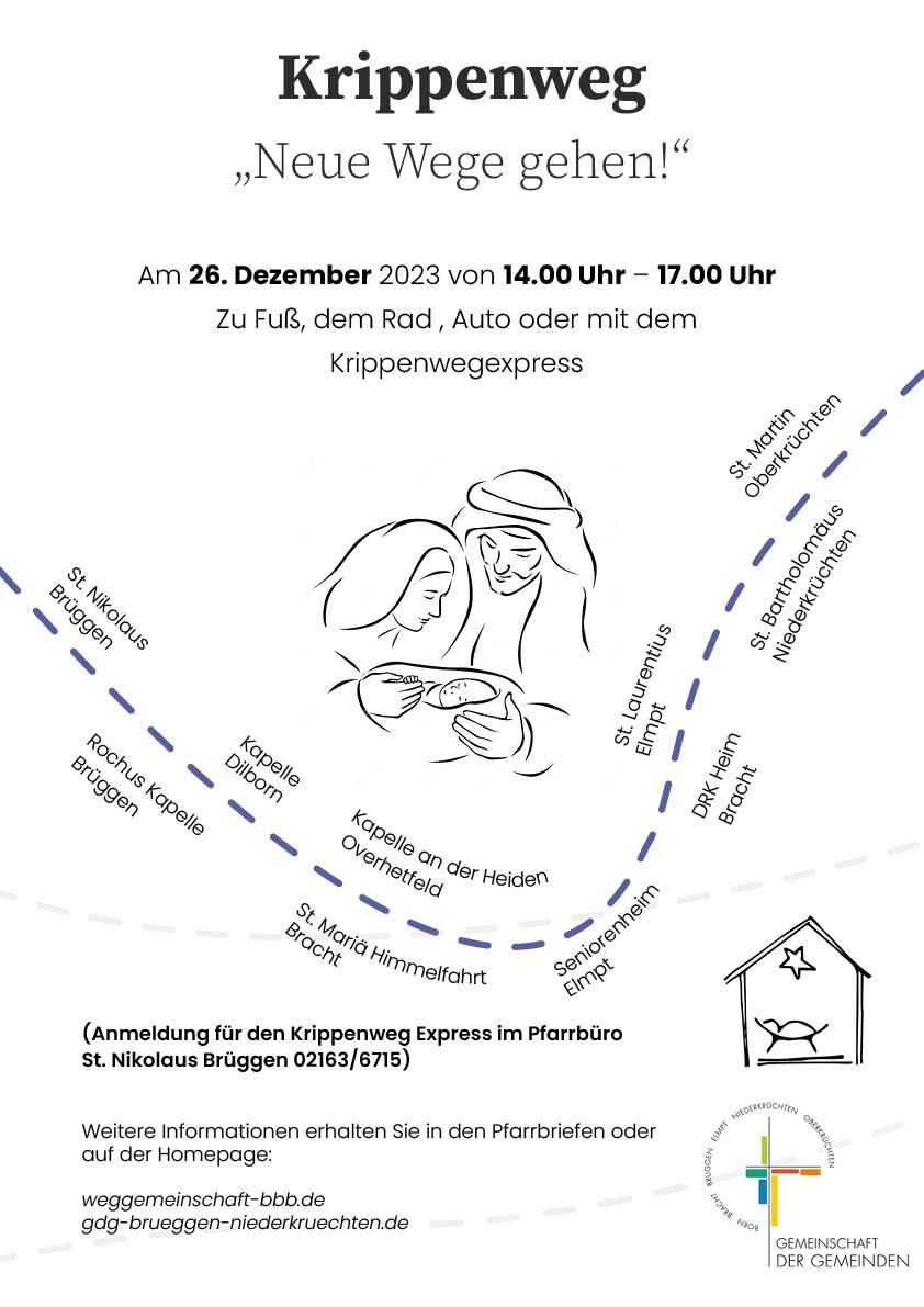 Krippenweg Plakat 2023 (c) GdG Brüggen-Niederkrüchten