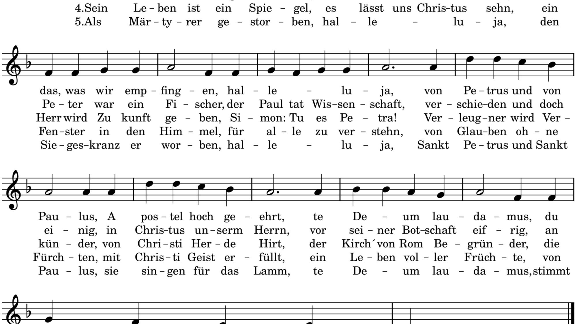 Lied am Hochfest der Hl Petrus und Paulus/Version Mai 2024