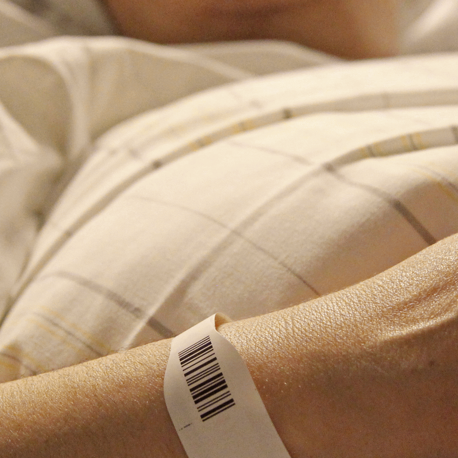 Patientin im Krankenhaus